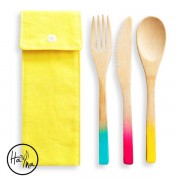 Bambusz evőeszköz készlet Bambusz evőeszköz készlet